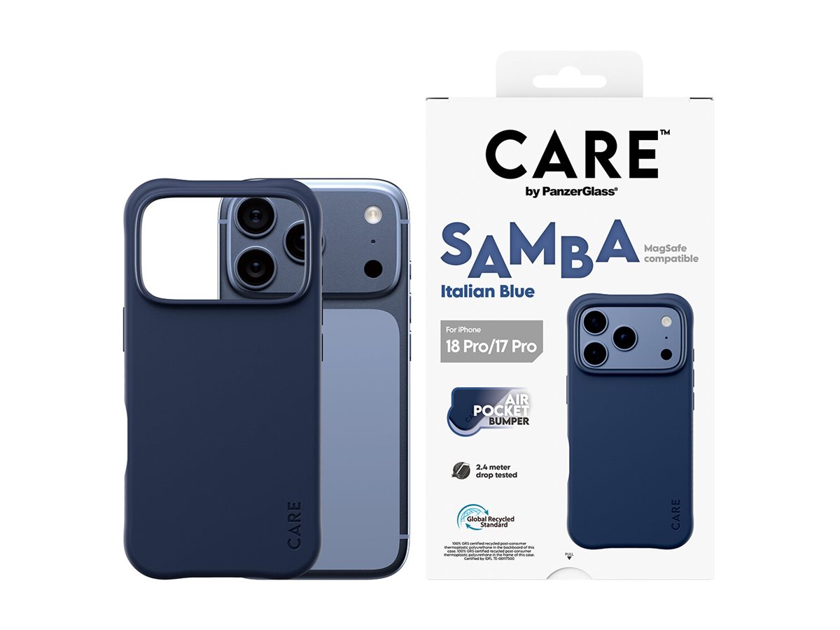 PanzerGlass CARE Apple iPhone 18 Pro/17 Pro Samba Italian Blue MagSafe