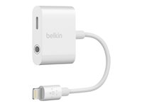 Belkin 3.5 mm Audio  Charge RockStar Lightning ttil hovedtelefon-jackstik/opladningsadapter