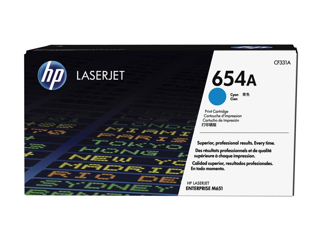 HP 654A Cyan Toner