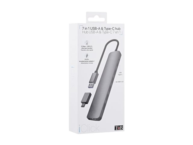 TNB Selfpowered 7Port USB Hub Refined