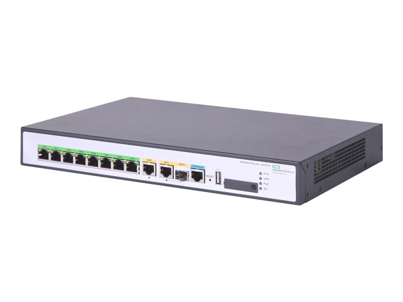 HPE FlexNetwork MSR958 PoE - router - rack-mountable - JH301A#ABA