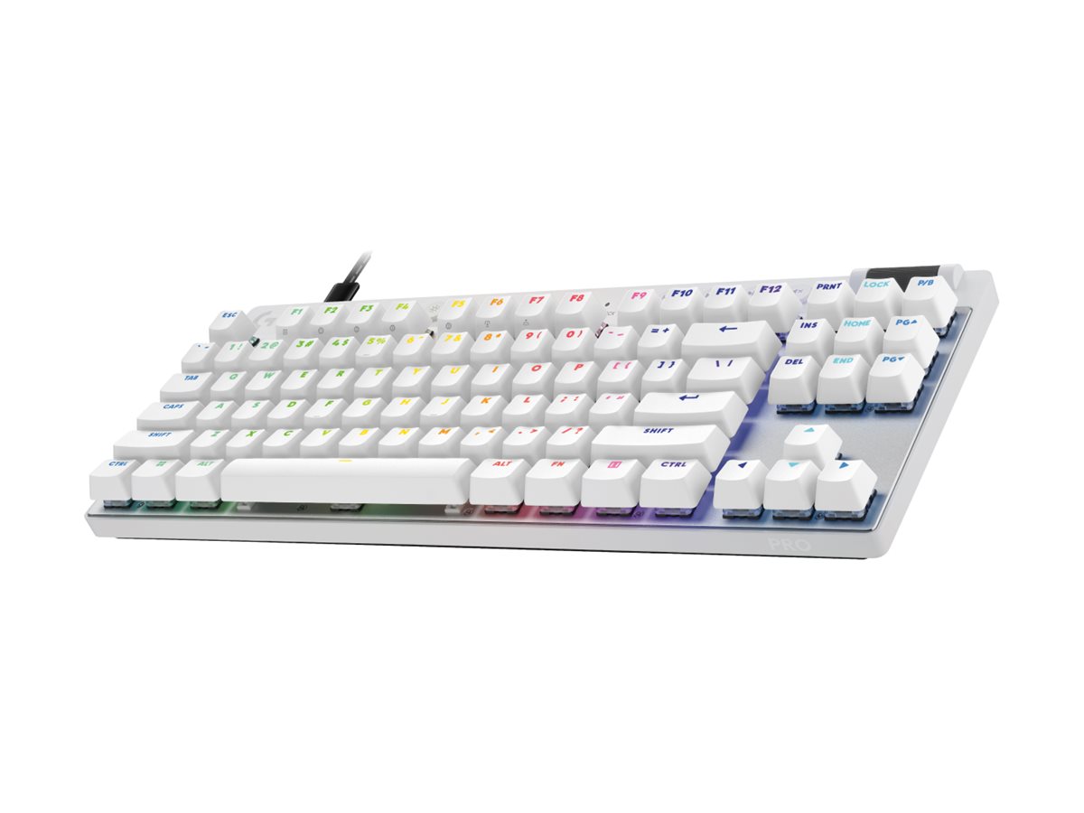 Logitech G PRO X TKL, keyboard, QWERTY, English, white Input Device