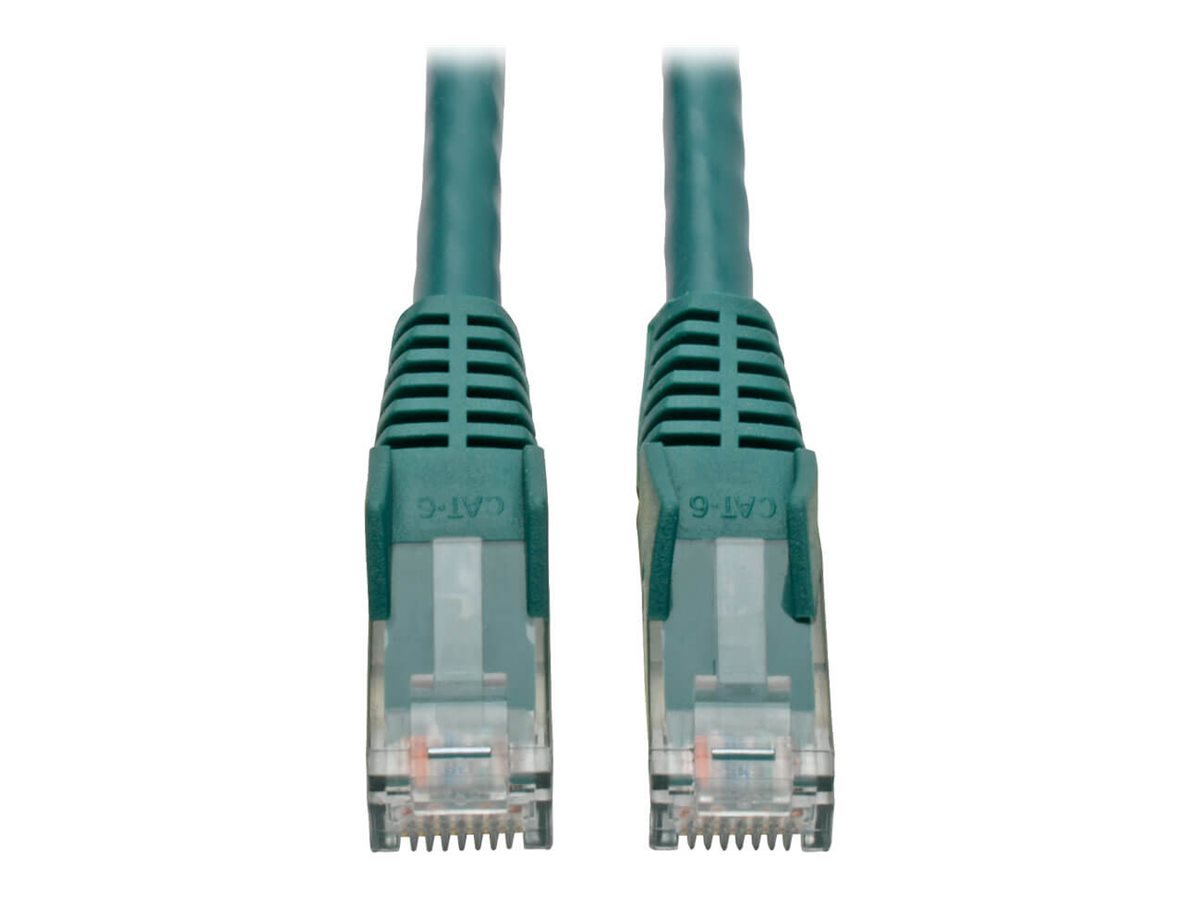 Eaton Tripp Lite Series Cat6 Gigabit Snagless Molded (UTP) Ethernet Cable (RJ45 M/M), PoE, Green, 4 ft. (1.22 m)