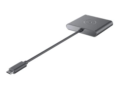 Dell - Adapter - 24 pin USB-C male to HDMI, DisplayPort, USB-C (power only)  female - 18 cm - 4K support, power pass-through (470-AEGY) verslui | Atea  eShop