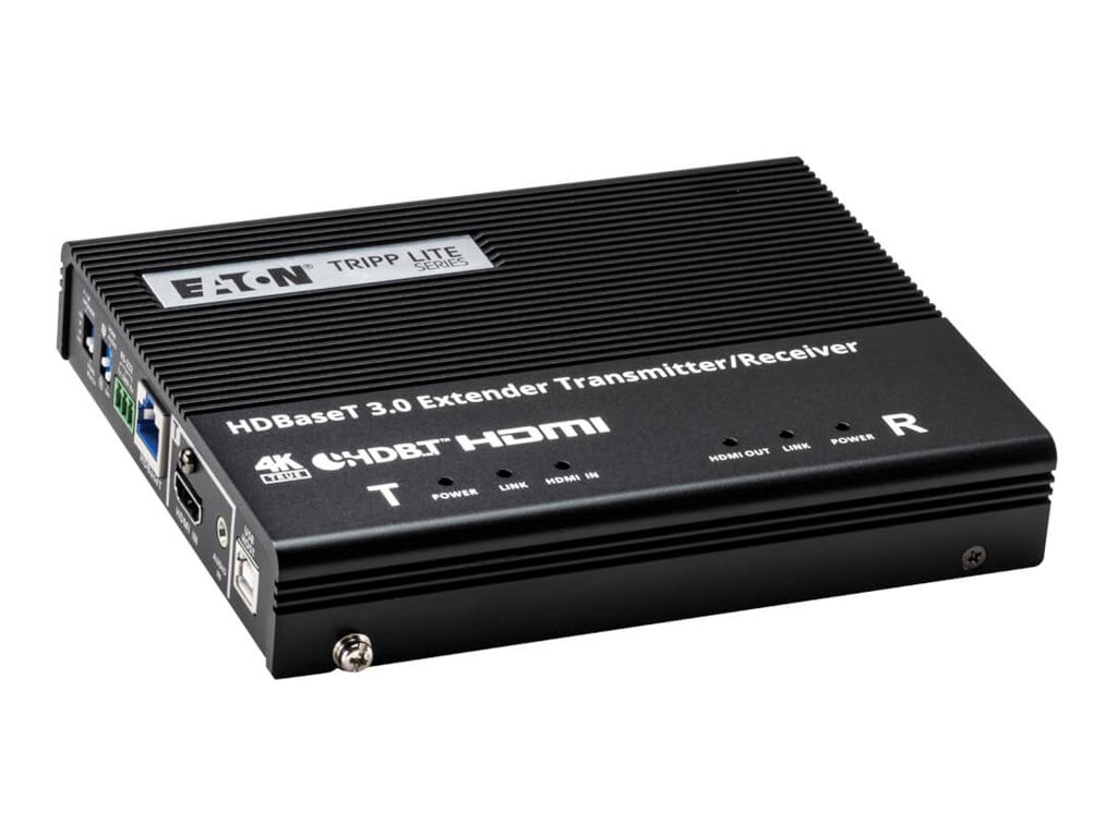 Eaton Tripp Lite Series HDBaseT 3.0 Transmitter/Receiver, HDMI 4K 60 Hz (4:4:4), RS-232, IR Control, Up to 328 ft. (100 m), TAA