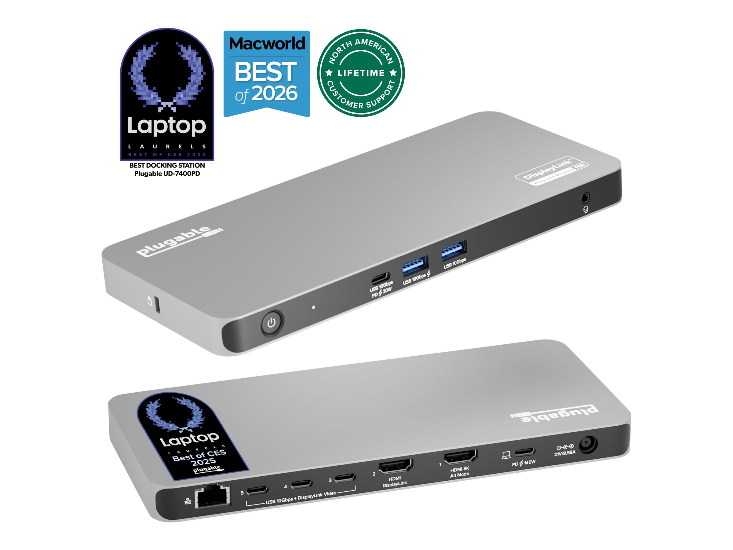 Plugable UD-7400PD - Docking station
