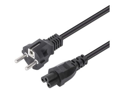 0766623356602 - Stromkabel C5 auf Schutzkontakt 3m schwarz