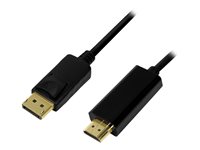 LogiLink Videokabel DisplayPort / HDMI 2m Sort