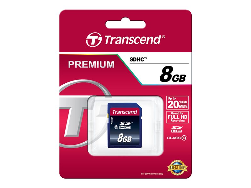 Transcend Ultimate - carte mmoire flash - 8 Go - SDHC