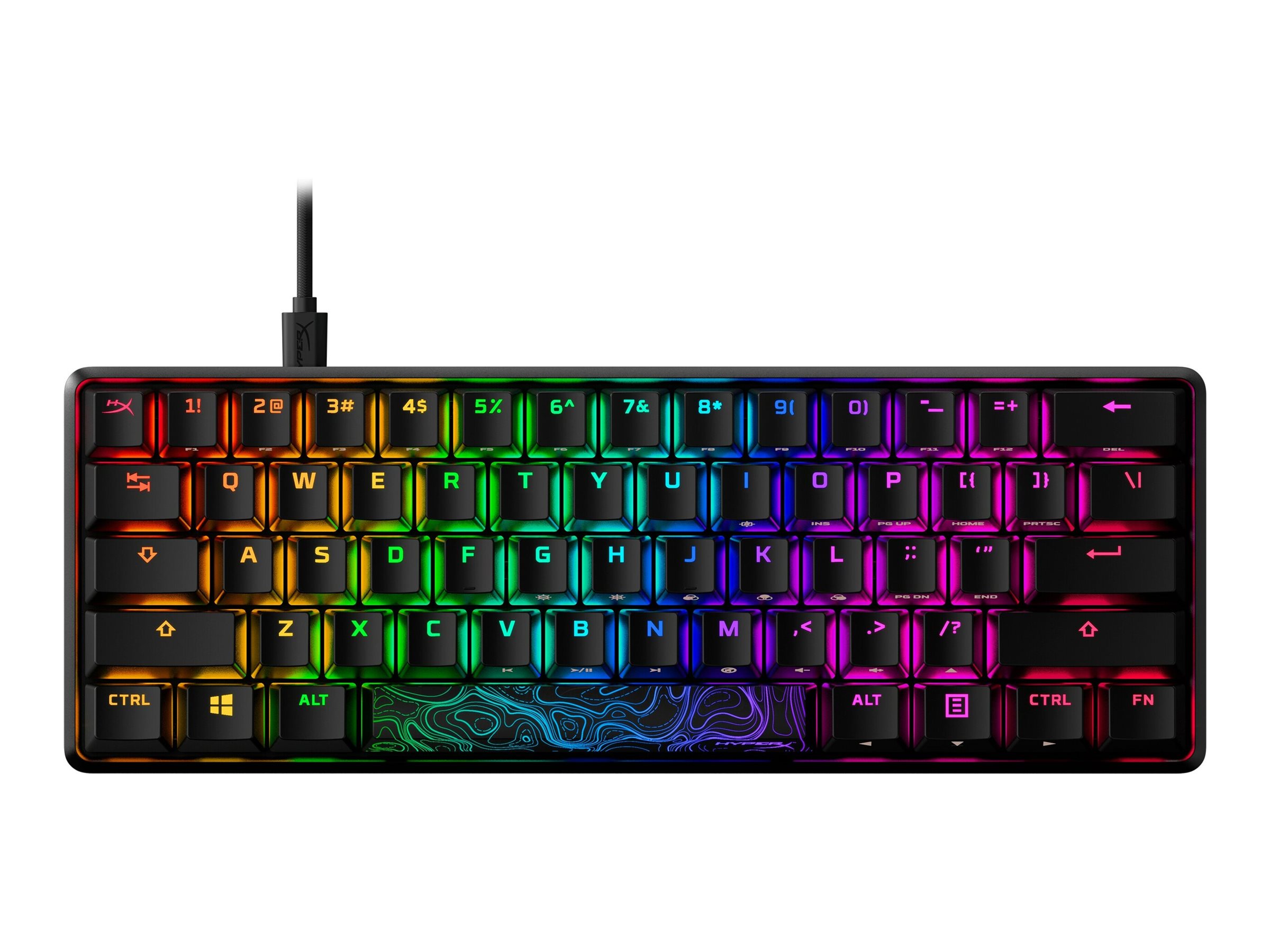 HyperX Alloy Origins 60 keyboard QWERTY US black Input Product shot Left-angle 79900