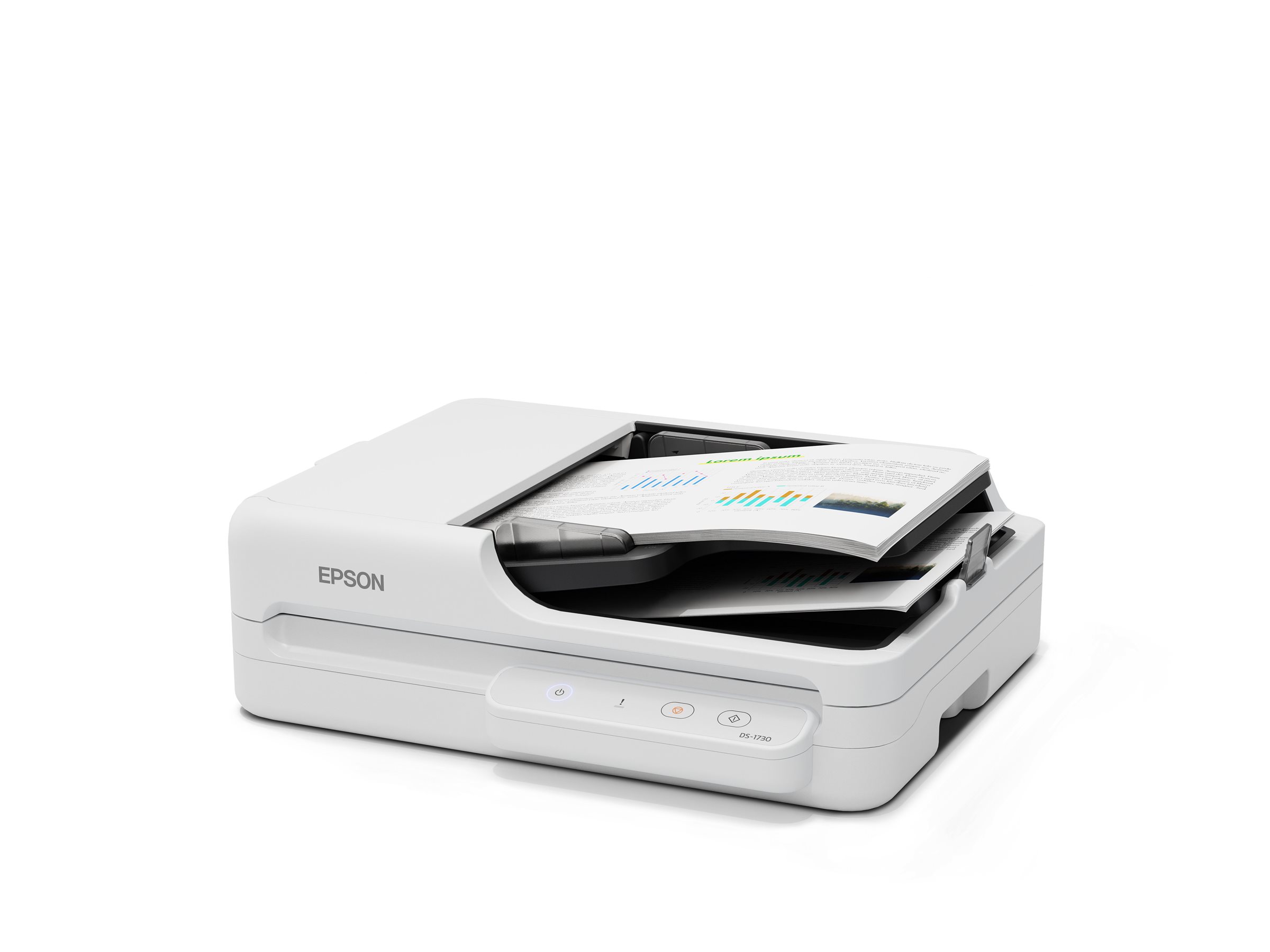An image of Epson WorkForce DS-1730 - document scanner - desktop - USB 2.0
