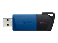 Kingston DataTraveler 64GB USB 3.2 Gen 1 Sort Blå