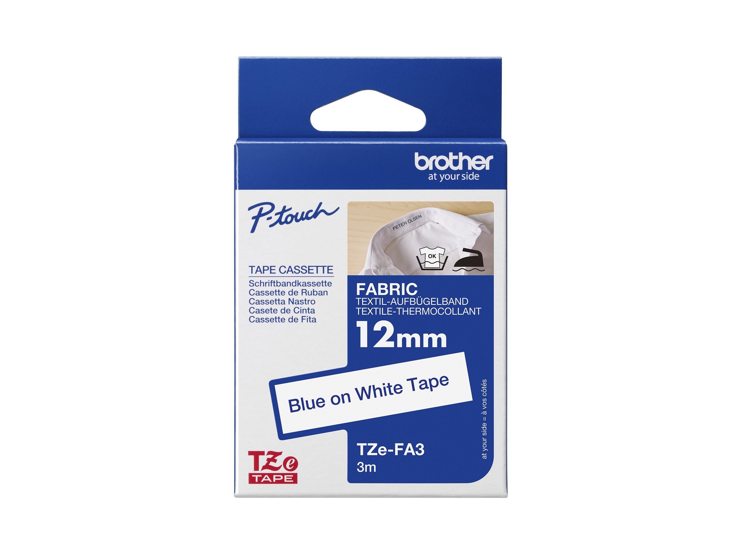 Brother Tze Fa3 Iron On Tape 1 Cassettes Roll 12 Cm X 3 M