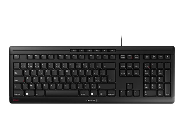 CHERRY STREAM KEYBOARD - keyboard - Belgium - blac