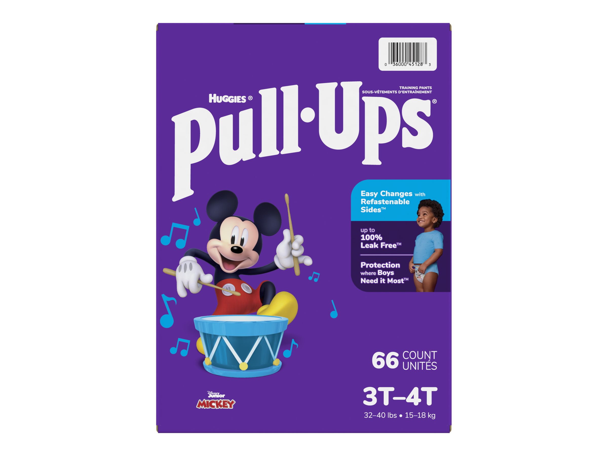 Pull-Ups Boys' Potty Training Pants, 3T-4T (32-40 lbs), 66 Count