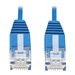 Tripp Lite Cat6 Gigabit Ethernet Cable Molded Ultra-Slim RJ45 M/M Blue 3ft