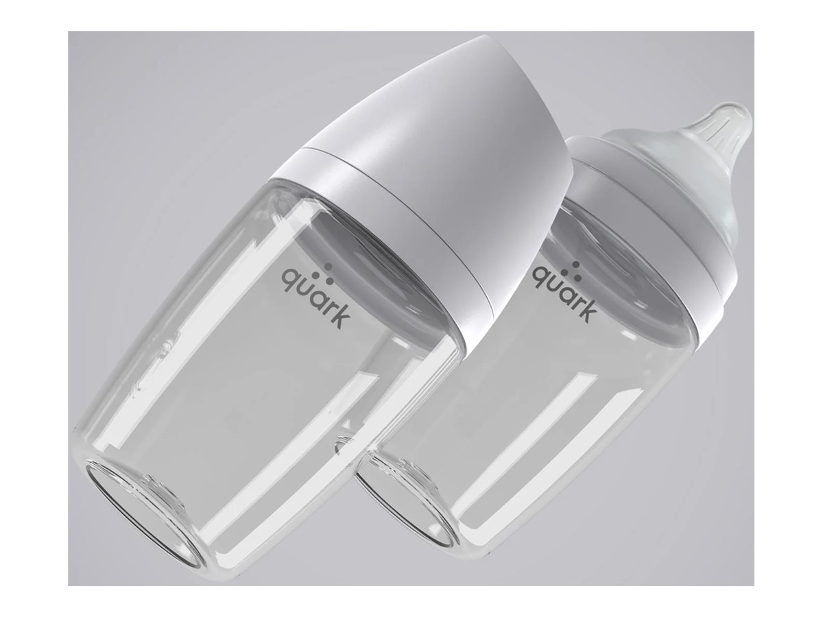 Quark BuubiBottle Max Baby Bottle - Gray - 240ml - 2 pack