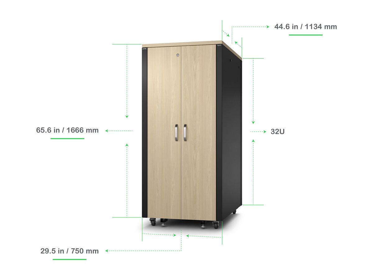 APC NetShelter - rozvaděč stojanový - zvukotěsný - 32U – foto 7
