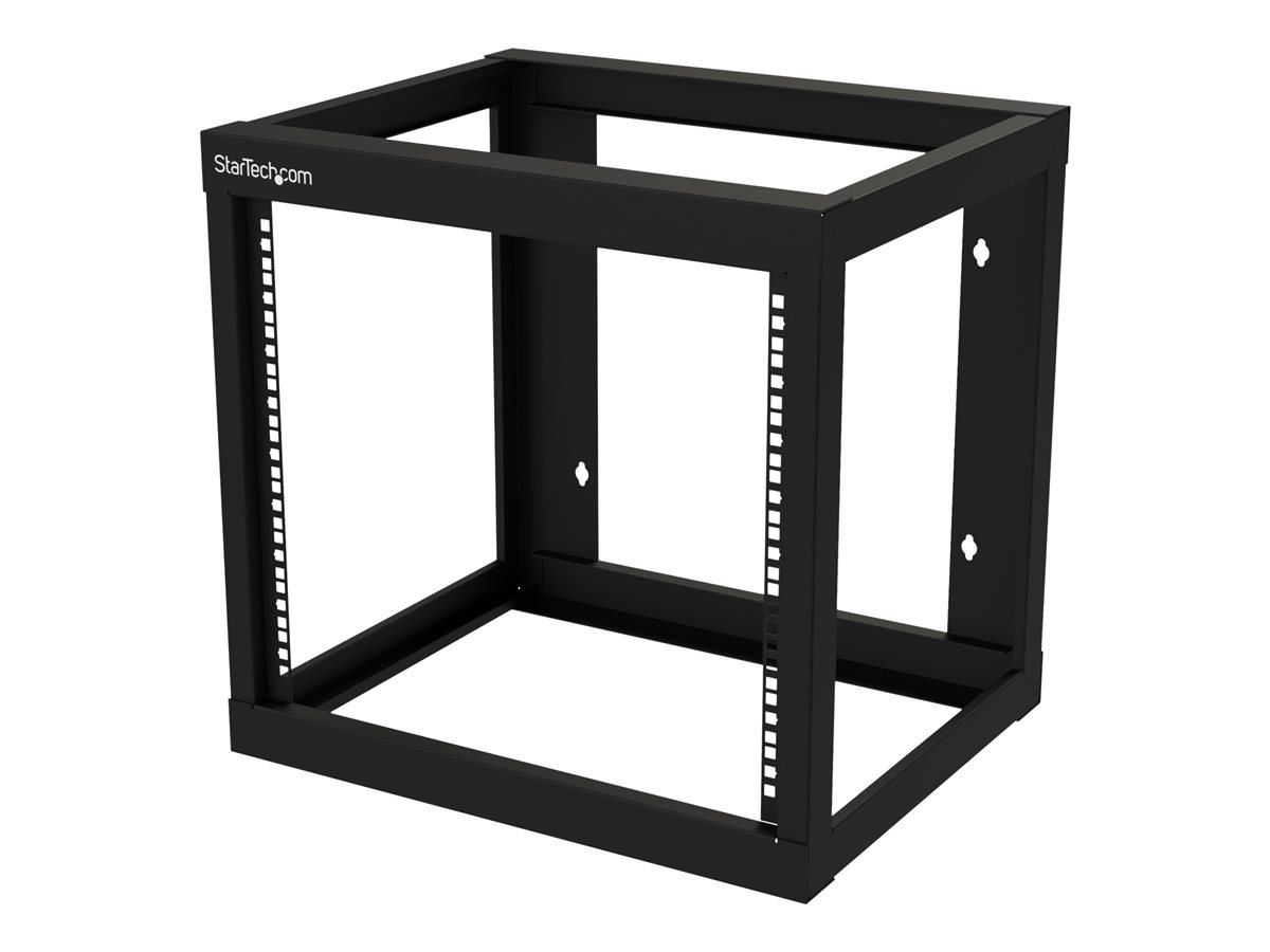 StarTech.com 9U 19" Wall Mount Network Rack 17" Deep 2 Post Open Frame for Server Room/Data/AV/IT/Communication/Computer Equipment/Patch Panel w/ Cage Nuts/Screws Hook/Loop 175lb Capacity - Wallmount Server Rack (RK919WALLO) - rozvaděč stojanový - 9U