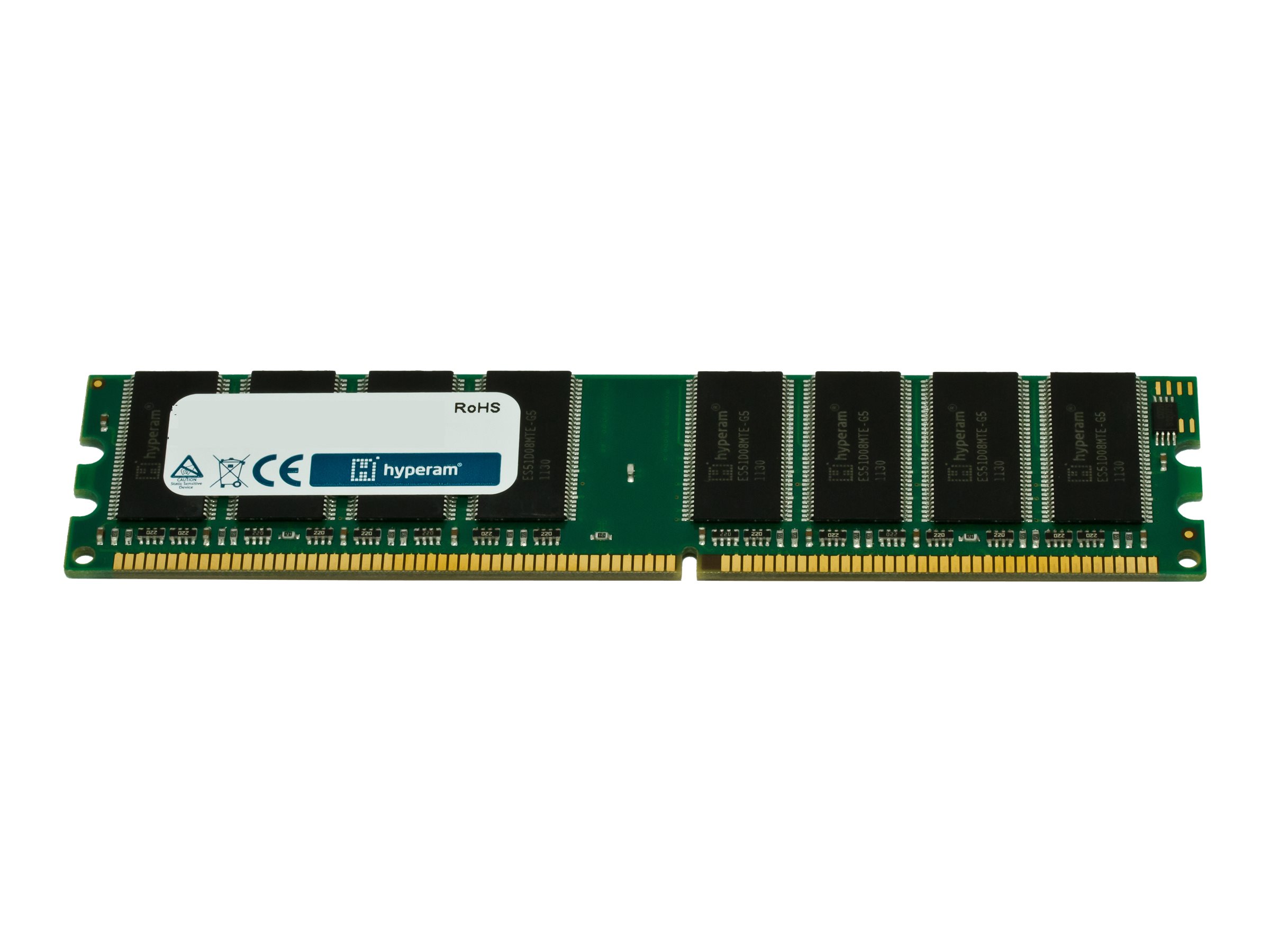 An image of Hypertec Legacy - DDR - module - 256 MB - DIMM 184-PIN - 333 MHz / PC2700 - unbuffered