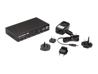 Black Box 4K HDMI Dual-Monitor Switch KVD200-2H - / / USB - 2 ports