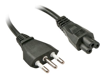 LINDY IEC-Netzkabel 2m Italien Netzst. IEC320 C5, Lindy 30408 (BILD1)