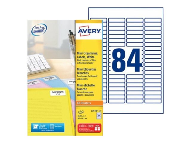 Avery Mini Labels Labels 8400 Labels 46 X 111 Mm