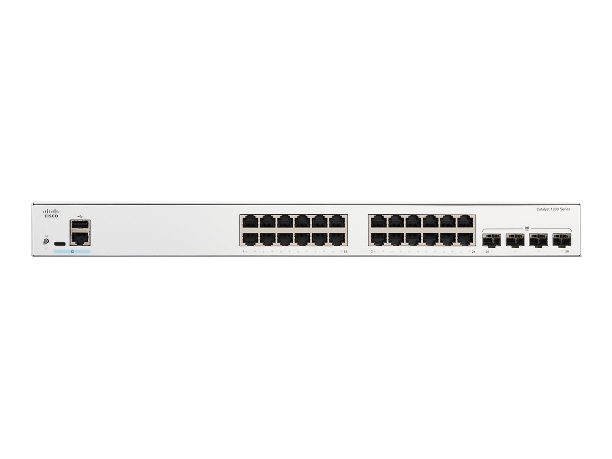 Cisco Catalyst 1200-24T-4G - přepínač - 24 porty - inteligentní - Lze montovat do rozvaděče – foto 2