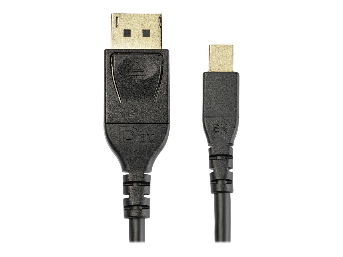 StarTech.com 6ft (2m) VESA Certified Mini DisplayPort to DisplayPort 1.4 Cable, 8K 60Hz HBR3 HDR, Super UHD mDP to DP 1.4 Cord, Slim (34 AWG) Ultra HD 4K 120Hz, Monitor/Video Cable - mDP to DP Cable (DP14MDPMM2MB) - kabel DisplayPort - Mini DisplayPort do DisplayPort - 2 m – foto 2