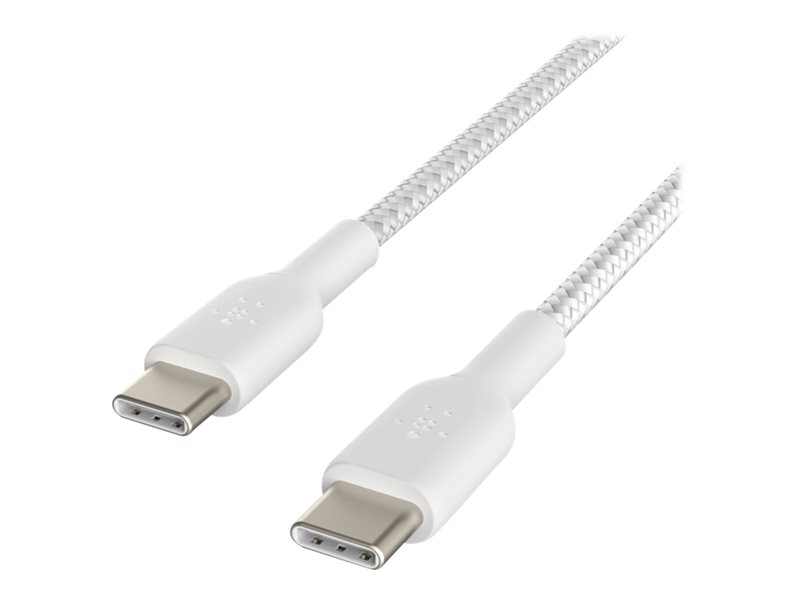BELKIN Câble tressé USB-C USB-C 1m blanc