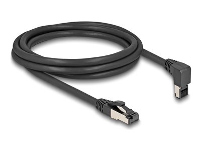 DELOCK RJ45 Netzwerkkabel Cat.8.1S/FTP 90° oben gew./gerade