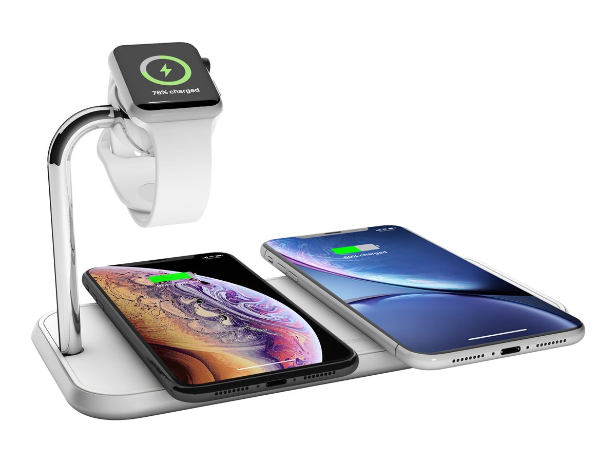 Zens Dual+Watch Alu Wireless Charger White – foto 3