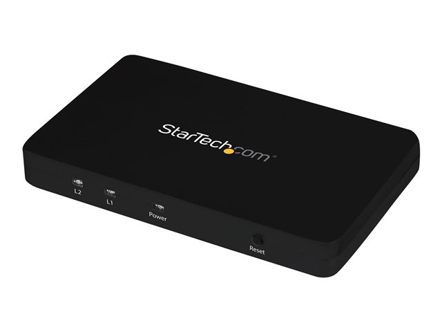 Image of StarTech.com HDMI Splitter 1 In 2 Out - 4k 30Hz - 2 Port - Aluminum - HDMI Multi Port - HDMI Audio Splitter (ST122HD4K) - video/audio switch - 2 ports