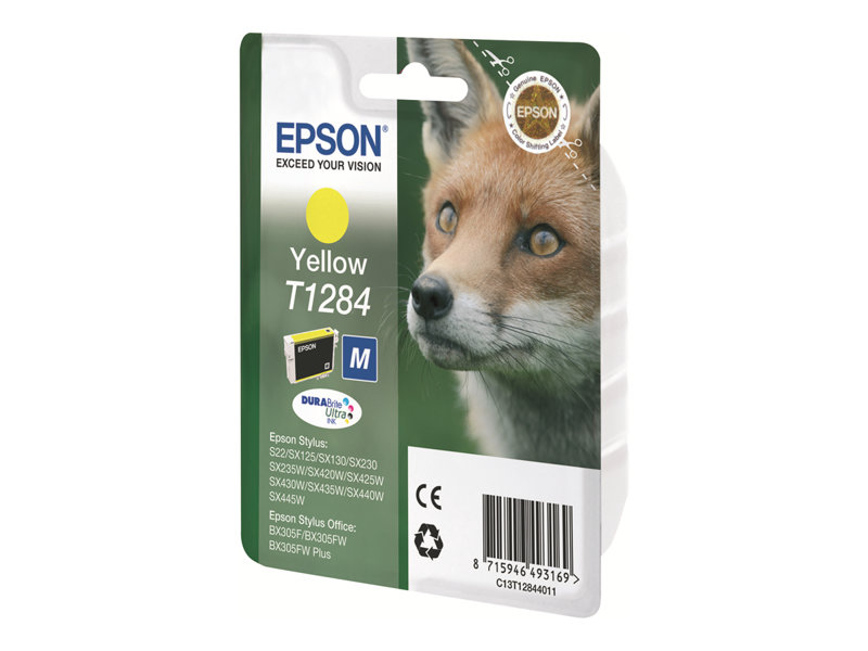 EPSON 1LB ink T128 yellow blister w/s