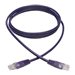 Tripp Lite Cat5e 350 MHz Molded UTP Patch Cable (RJ45 M/M), Purple, 6 ft.