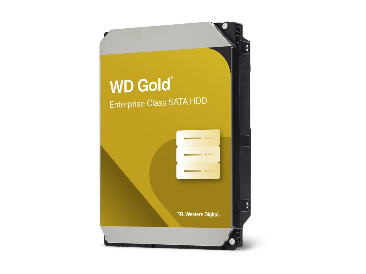 WD Gold WD203KRYZ hard drive Enterprise 20 TB SATA Product shot Right-angle 79850