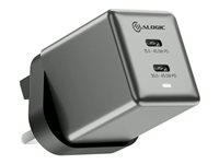 ALOGIC Rapid Power Cube power adapter - GaN - 2 x USB-C - 45 Watt