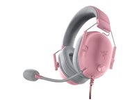 Razer BlackShark V2 X Kablet Høretelefoner Grå Pink