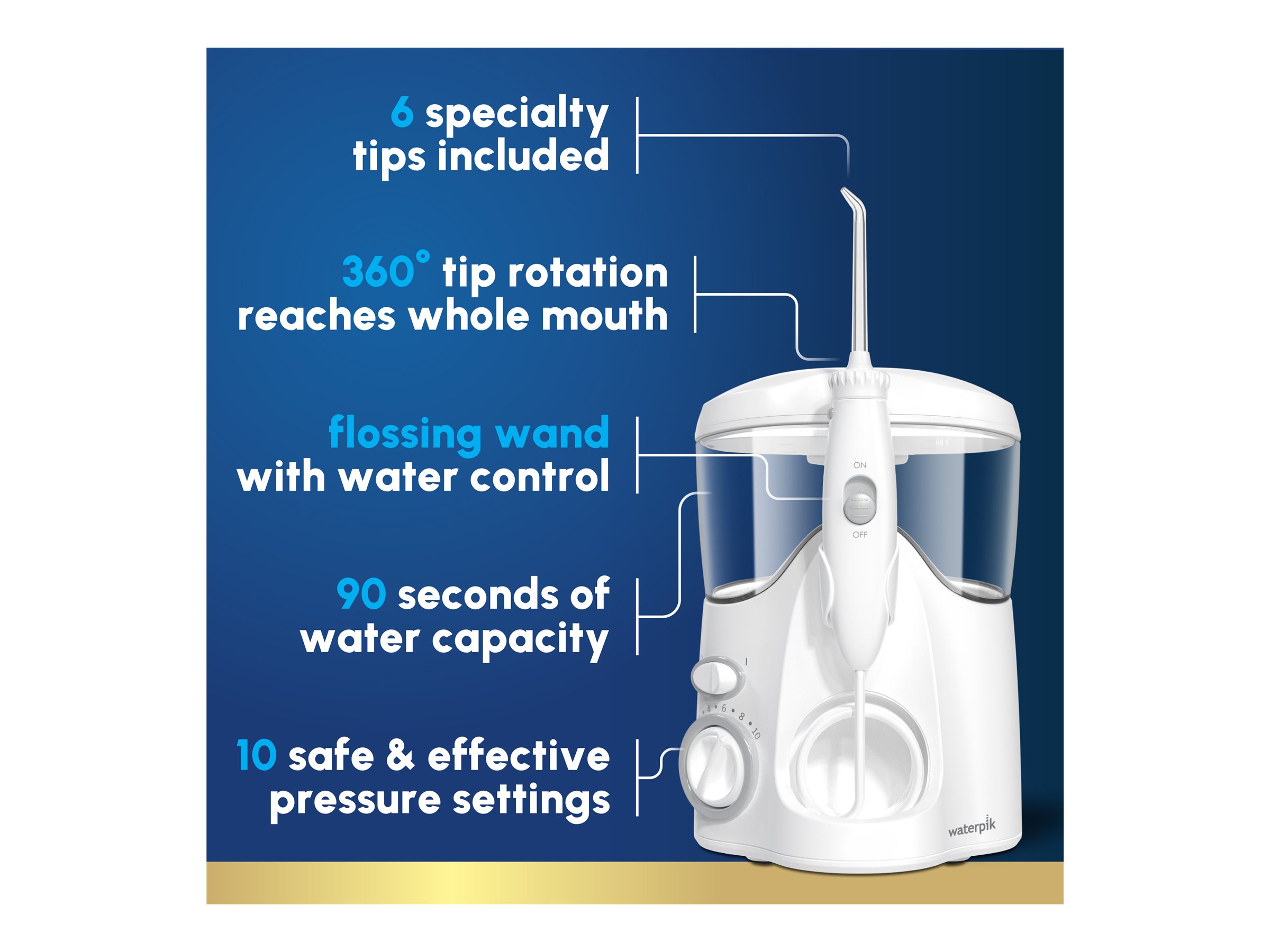 Water Pik WP-100 Ultra Oral Irrigator - White - WP-100