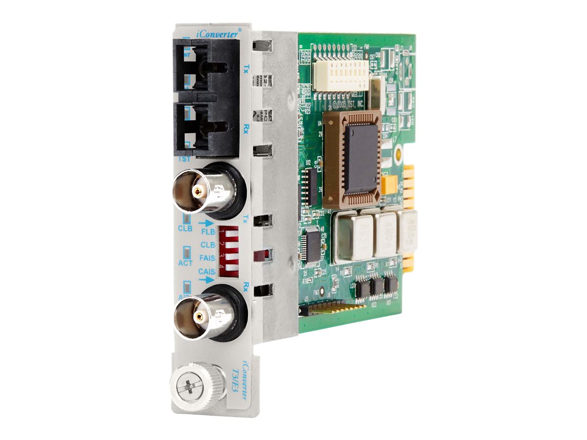 Omnitron iConverter T3/E3 Coax Dual-Fiber