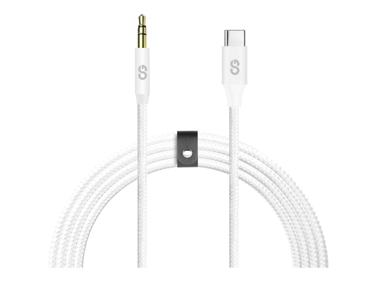 LOGiiX Piston Connect AUX to USB-C Cable - White - 1m