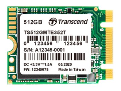 Transcend MTE352T SSD 256 GB PCIe 3.0 x2 Product shot Front 79200