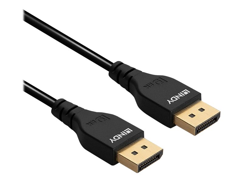 LINDY 1m DisplayPort 1.4 Cable Slim