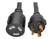 Eaton Tripp Lite Series Power Extension Cord, NEMA L5-30P to NEMA L5-30R- Heavy-Duty, 30A, 125V, 10 AWG, 15 ft. (4.57 m), Black, Locking Connectors