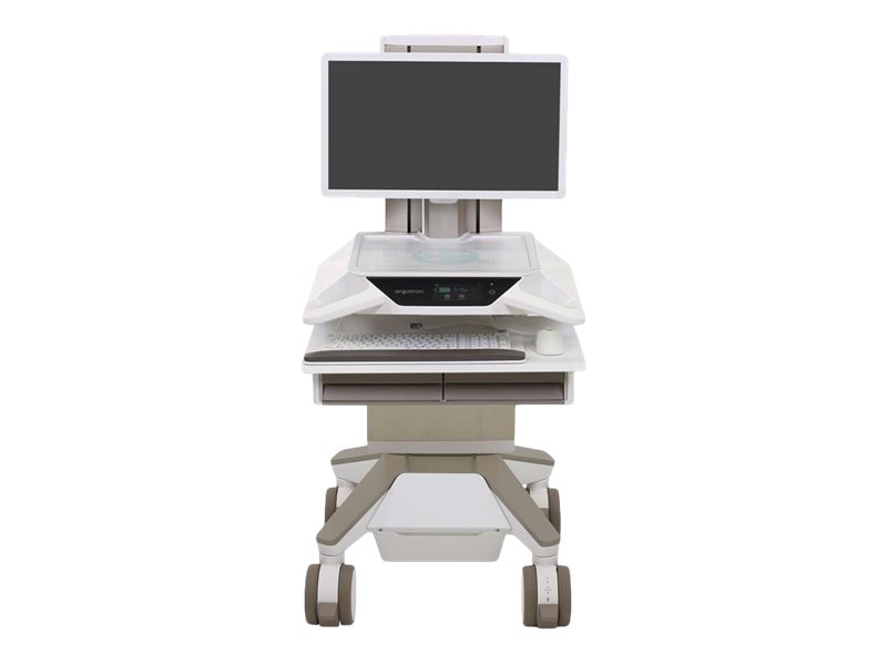 ERGOTRON CareFit Pro, Electric Lift Cart, LiFe, Pwd, 2, Dwrs, CHE