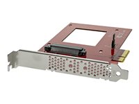 StarTech.com U.2 to PCIe Adapter for 2.5' U.2 NVMe SSD - SFF-8639 - x4 PCI Express 3.0 Interfaceadapter