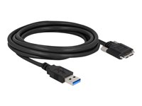 DeLOCK USB 3.0 USB-kabel 3m Sort