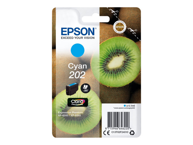 Image of Epson 202 - cyan - original - ink cartridge
