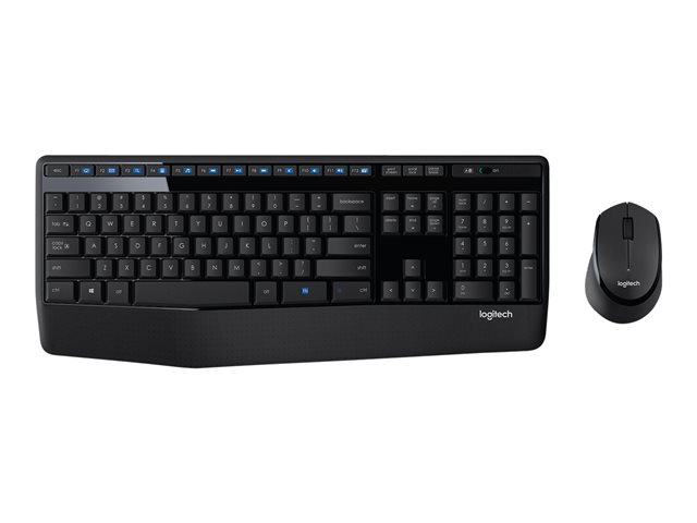 Ensemble sans fil Logitech MK345 - ensemble clavier et souris - Franais - noir, bleu Priphrique d\'entre