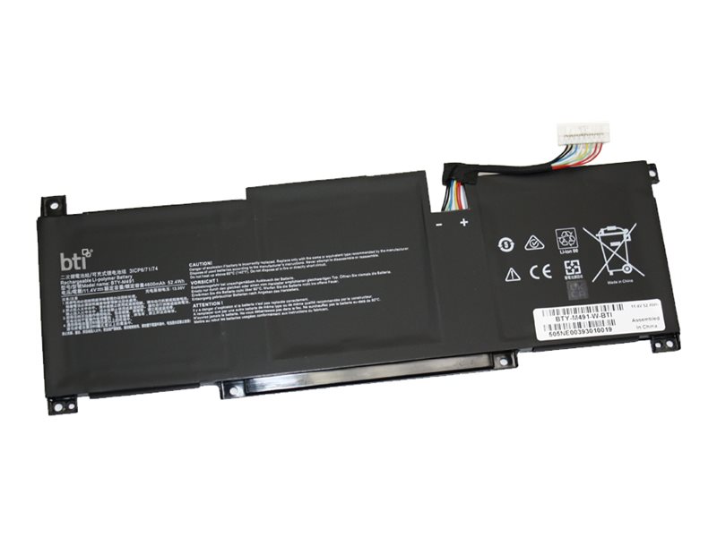 BTI - Notebook battery (equivalent to: MSI BTY-M491)